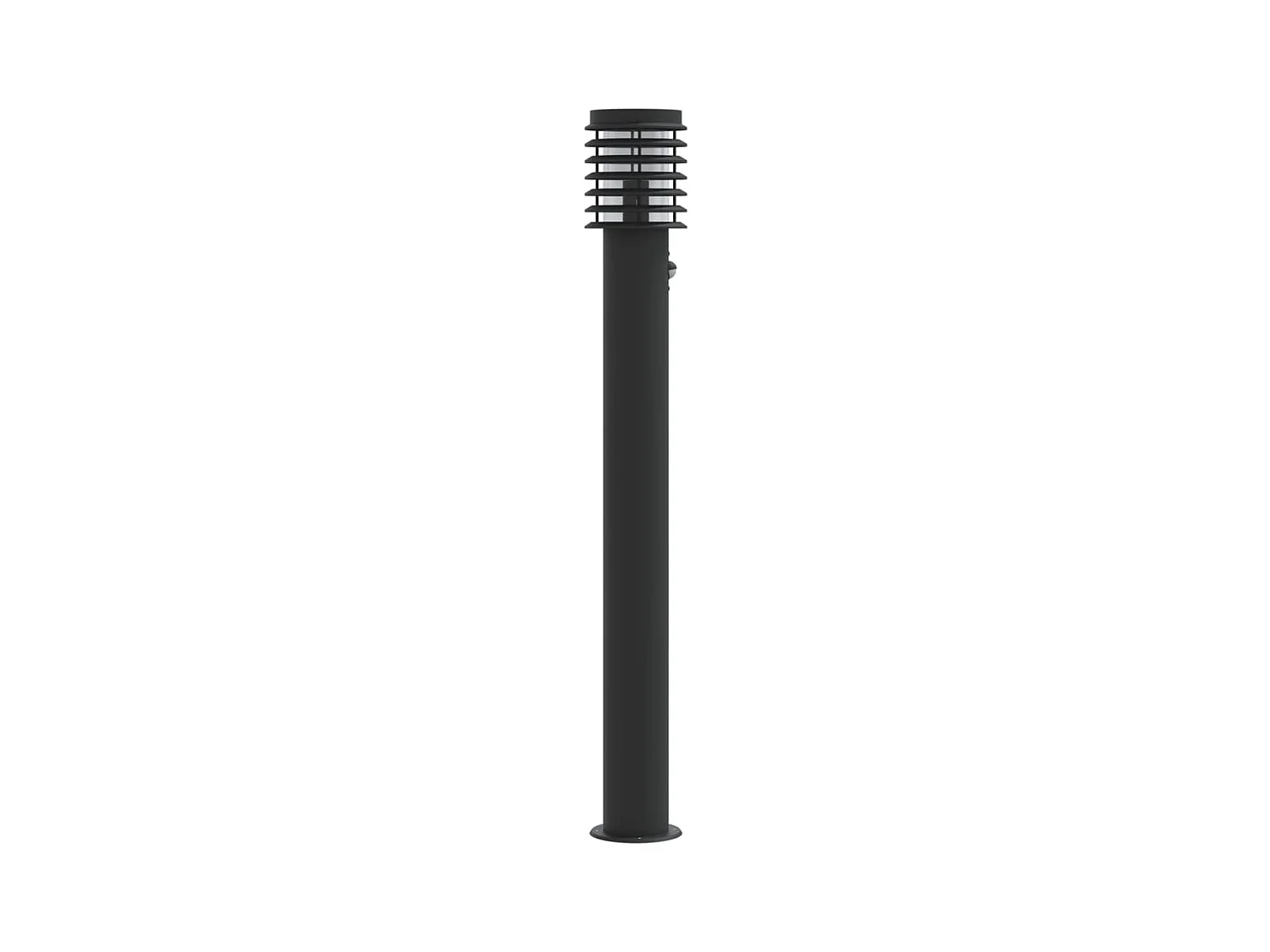 Lampadaires d'extérieur et capteurs 3 pcs noir acier inoxydable FR460105