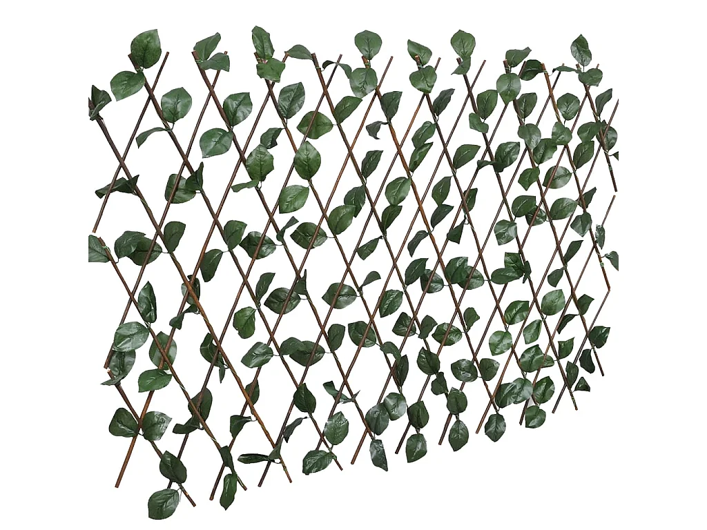 Cercas treliça salgueiro c/ folhas artificiais 5 pcs 180x60cm PT130524