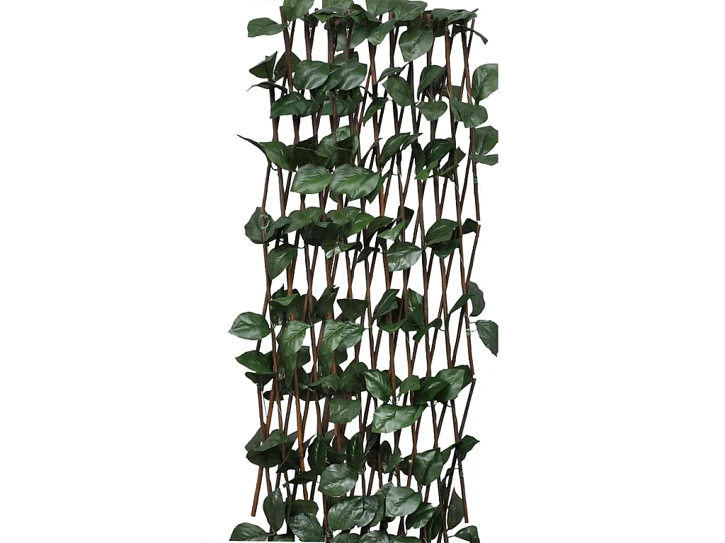 Cercas treliça salgueiro c/ folhas artificiais 5 pcs 180x60cm PT130524