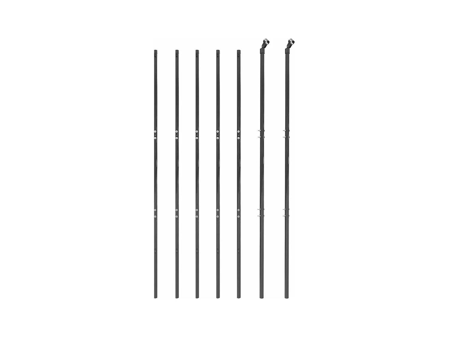 Clôture en treillis métallique anthracite 2x10 m FR245425