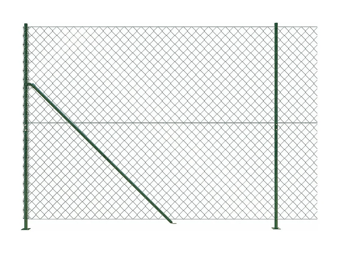 Cerca de alambre con brida verde 2x25 m ES530726