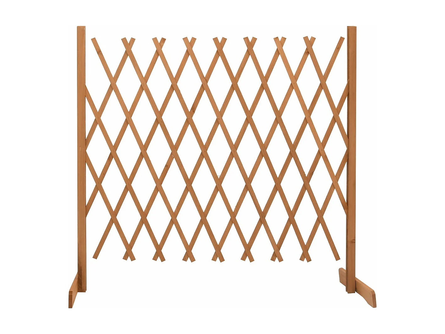 Valla de jardín enrejada madera maciza abeto naranja 180x100 cm ES281445