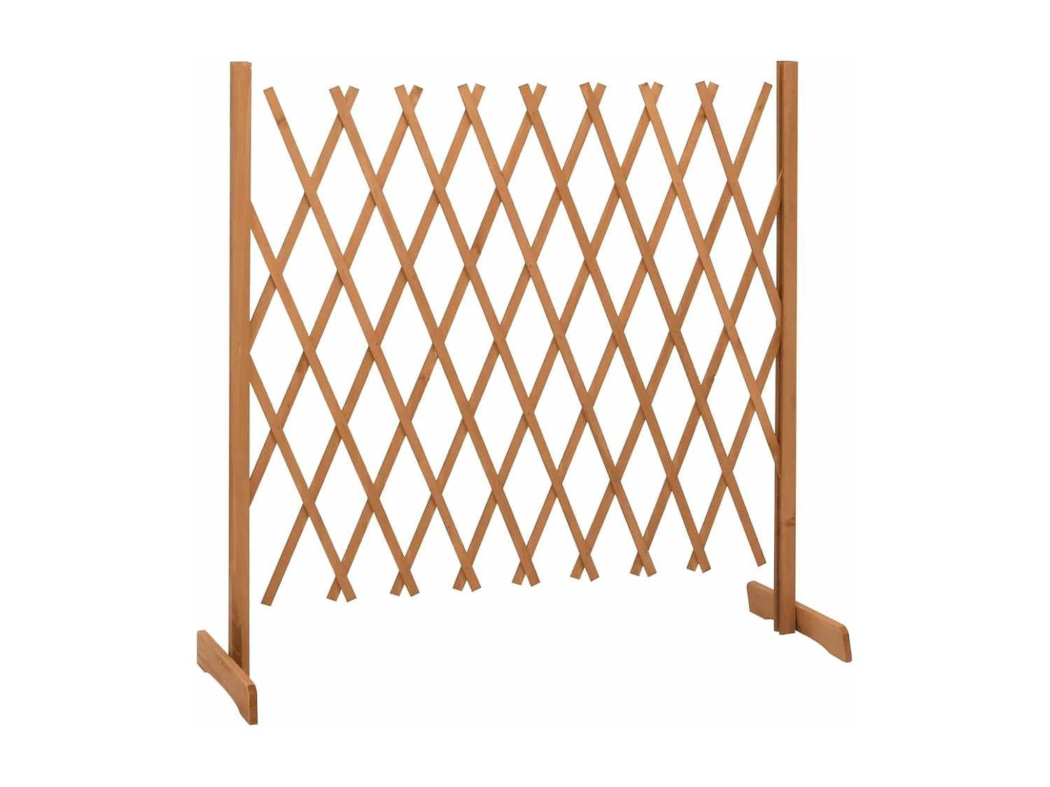 Valla de jardín enrejada madera maciza abeto naranja 180x100 cm ES281445