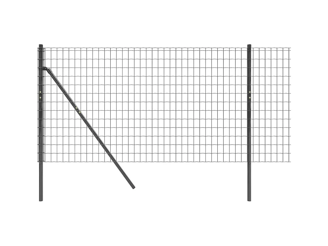 Draadgaashek 1x25 m gegalvaniseerd staal antracietkleur BE700831