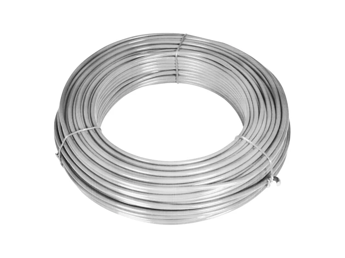 Clôture à mailles avec poteaux Acier galvanisé 25x0,8 m Argenté FR524201