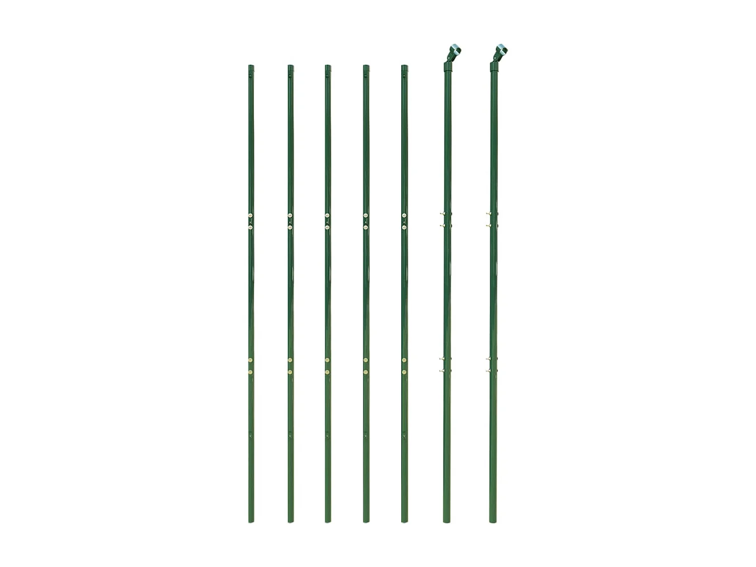 Clôture en treillis métallique vert 2x10 m acier galvanisé FR128464