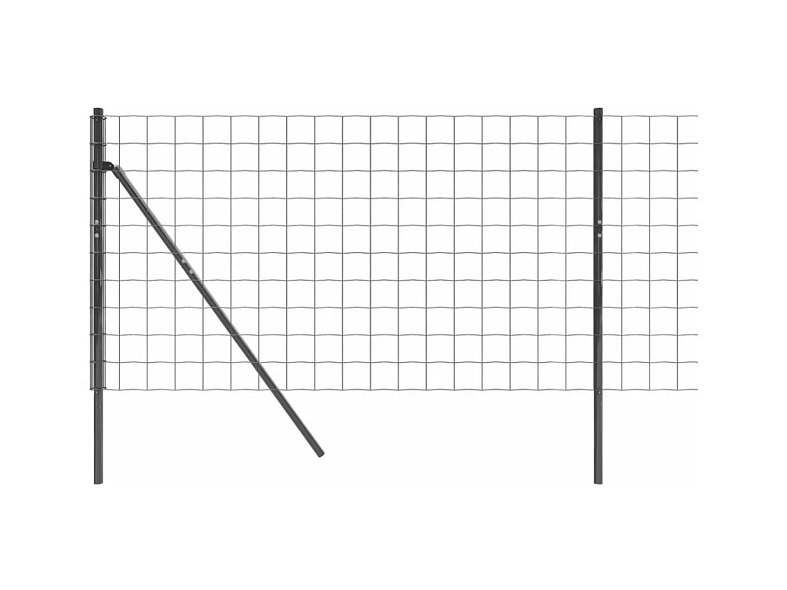 Draadgaashek 0,8x25 m gegalvaniseerd staal antracietkleur BE475671