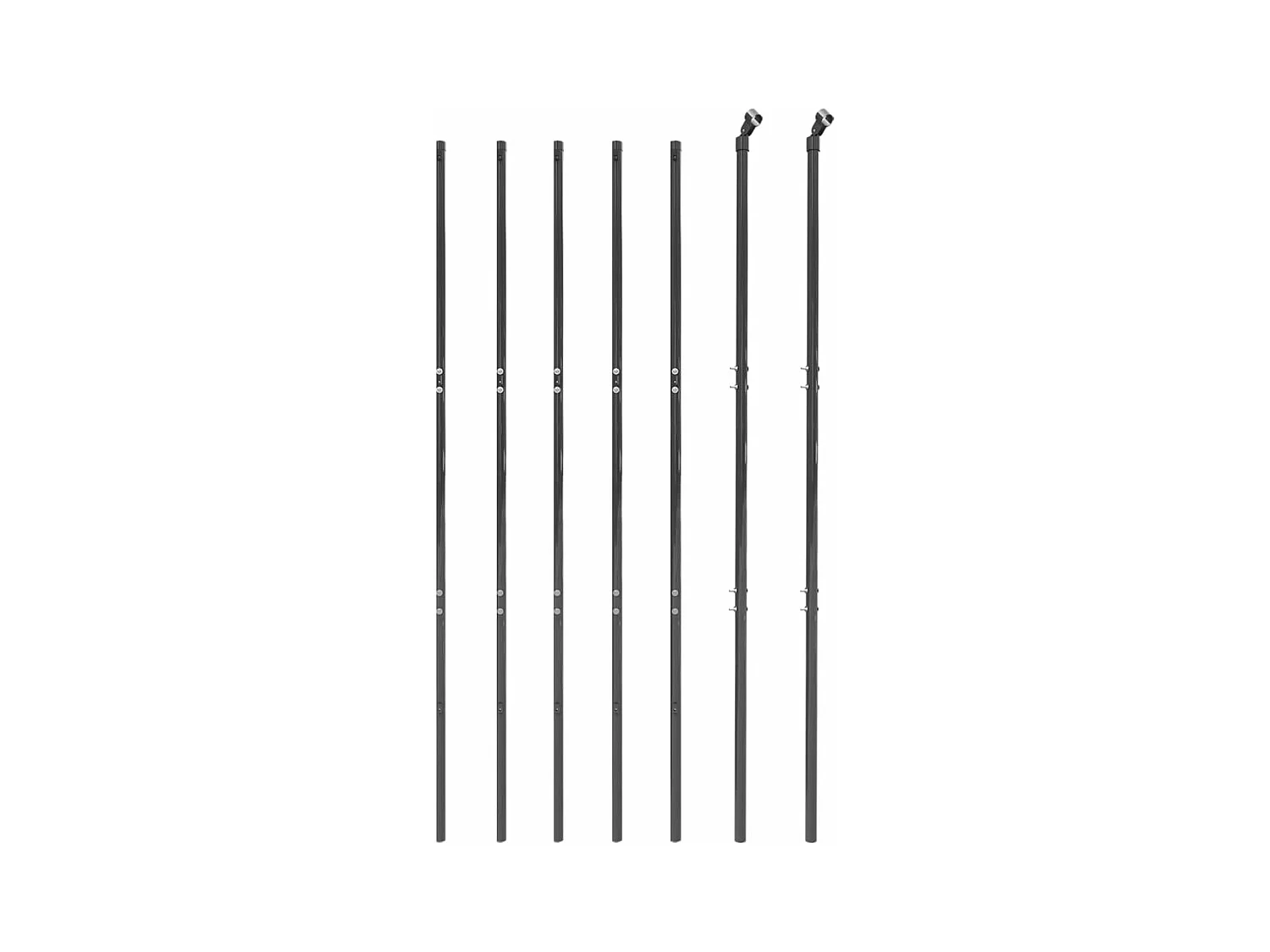 Clôture en treillis métallique anthracite 1,6x10 m FR676922
