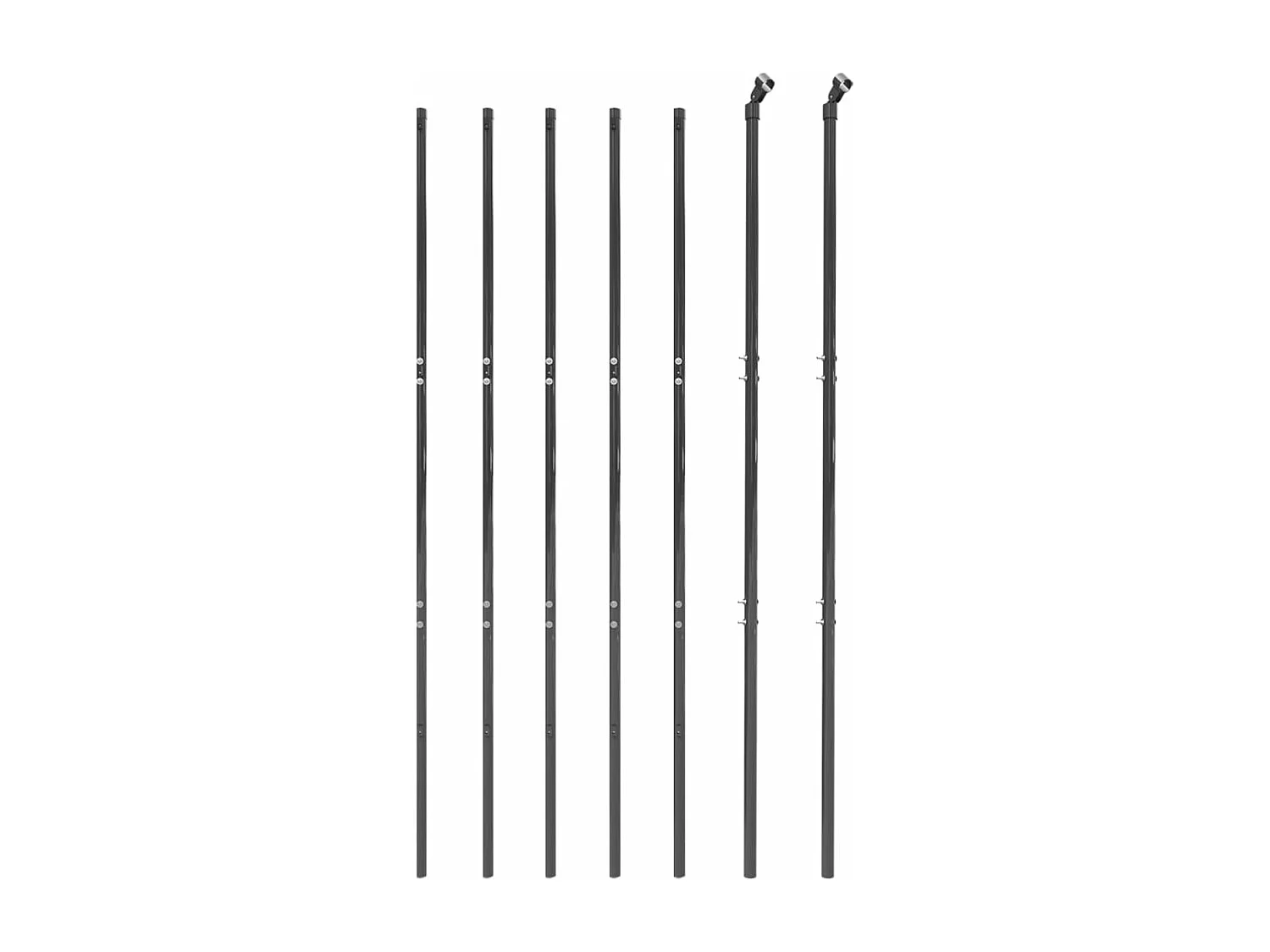 Clôture en treillis métallique anthracite 1,6x10 m FR676922