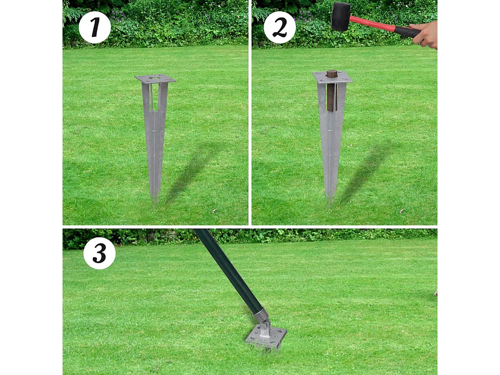 Set de euro valla acero verde 25x1,2 m ES846802