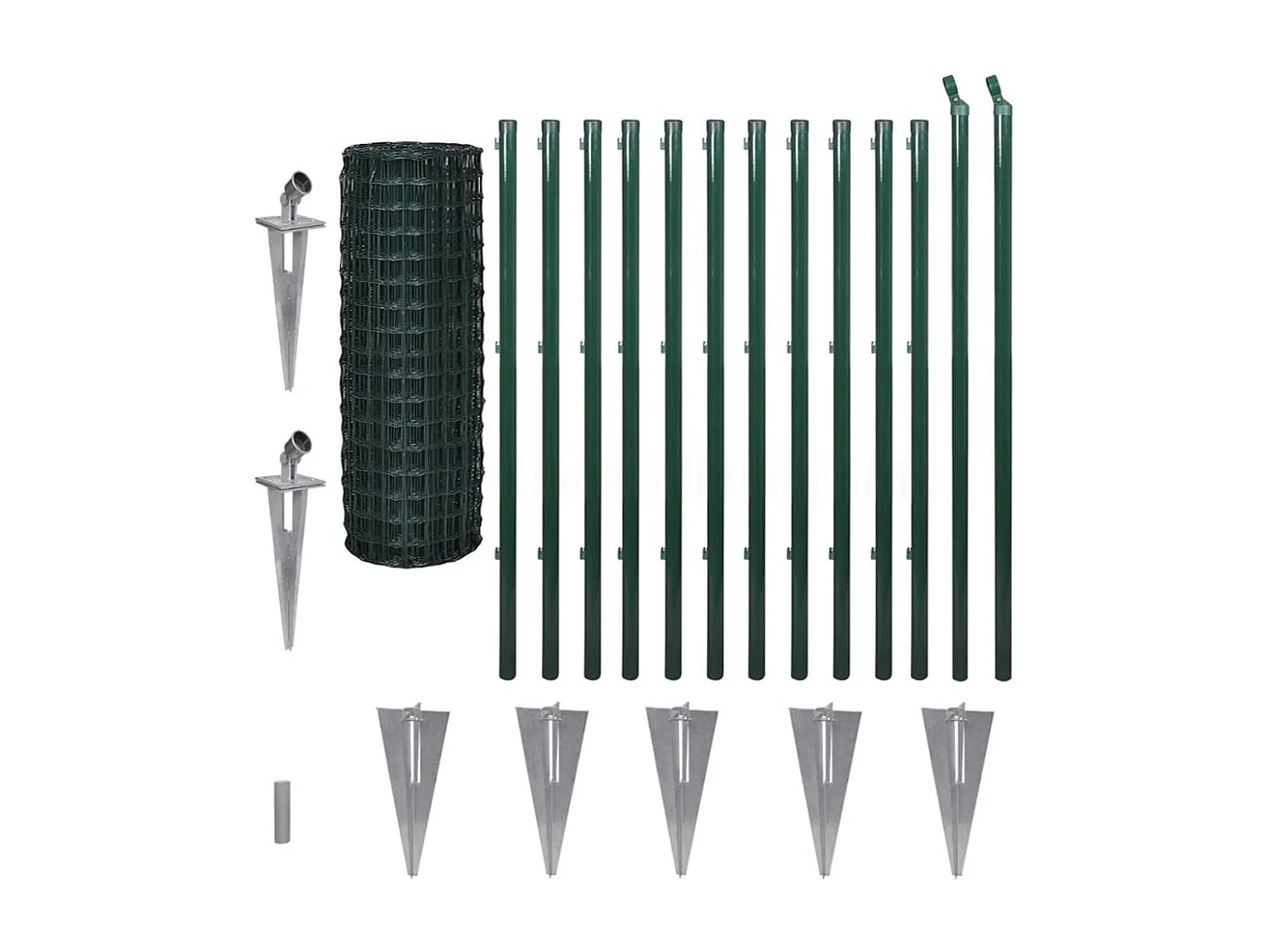 Clôture euro Acier 25 x 1,2 m Vert FR799771