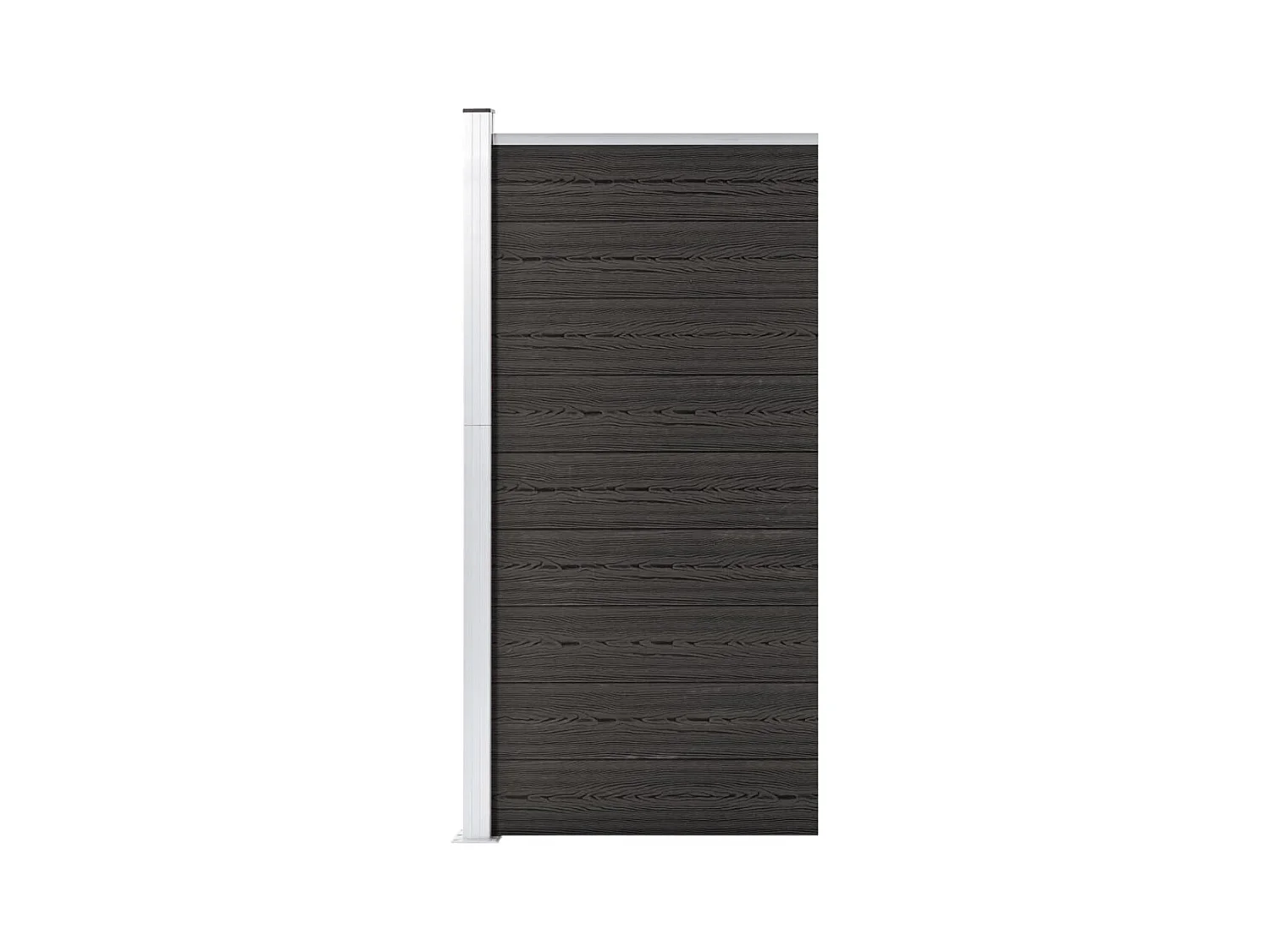 Panneau de clôture WPC 95x186 cm Gris FR488598