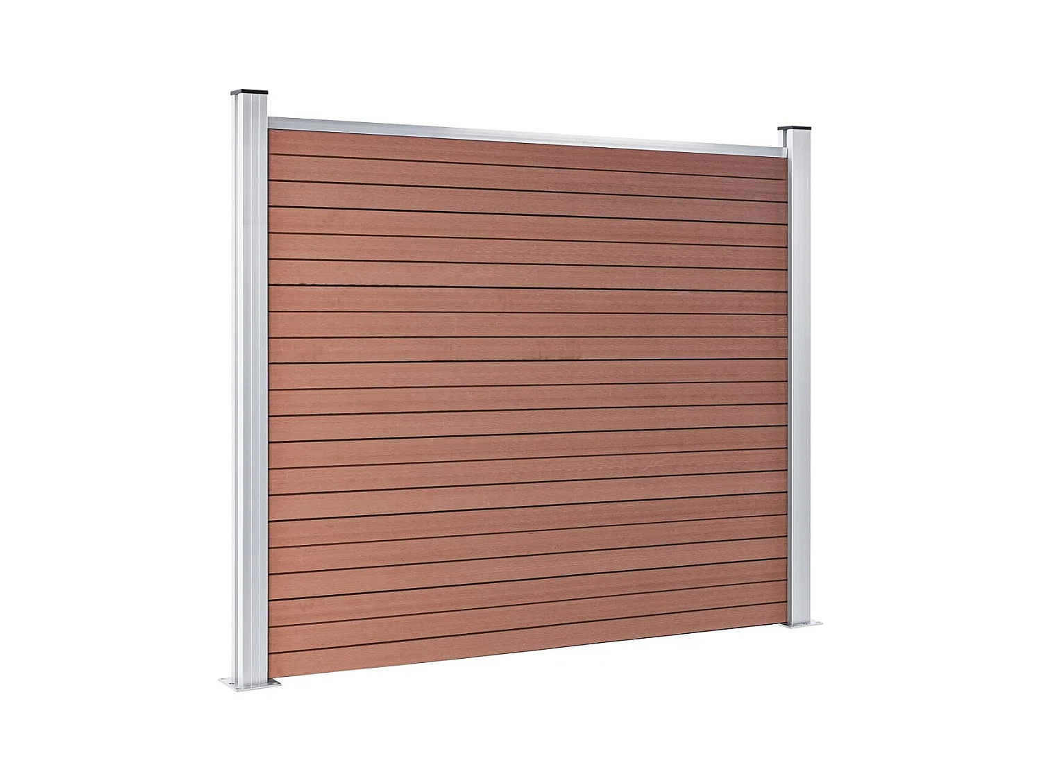 Panneau de clôture WPC 180x146 cm Marron FR173110