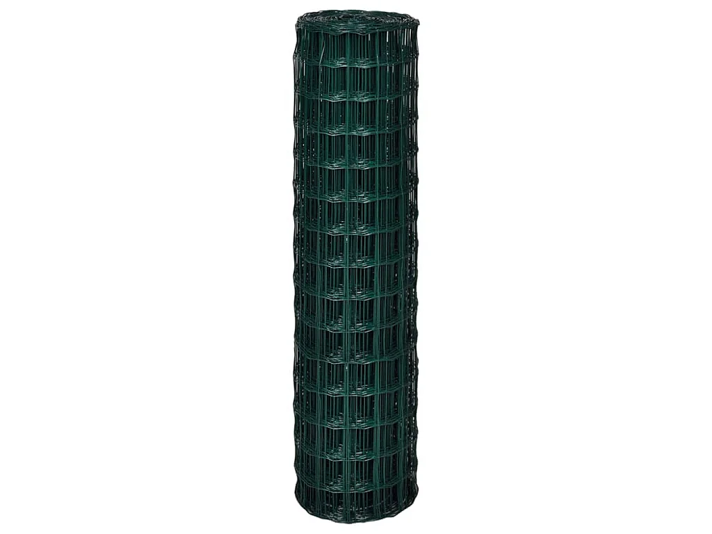 Set de euro valla acero verde 10x1,5 m ES958471