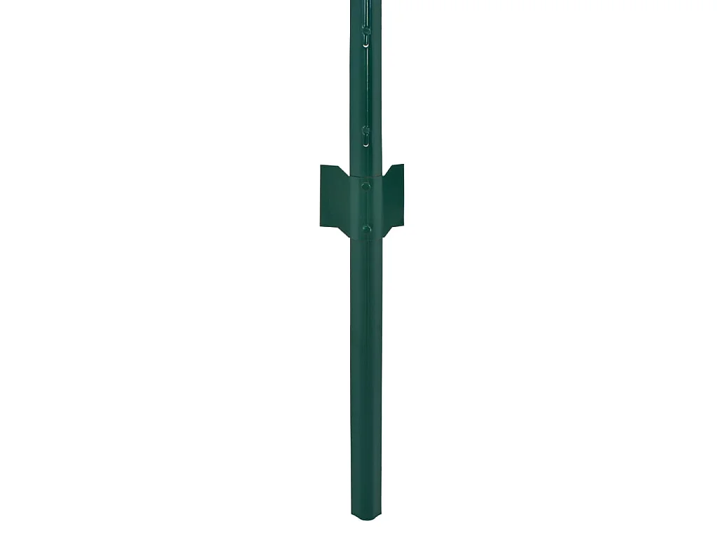 Clôture en grillage métallique avec poteaux Acier 25x0,5 m Vert FR822741