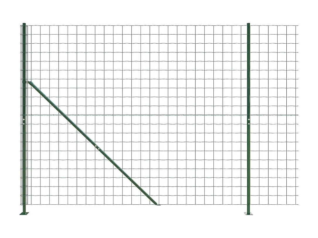 Draadgaashek met flens 1,8x10 m groen BE798544