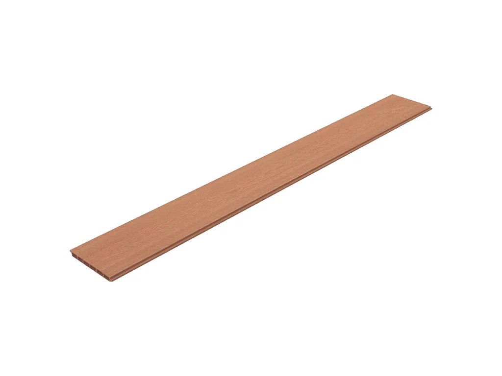Panneaux de clôture de remplacement 9 pcs WPC 170 cm Marron FR164404