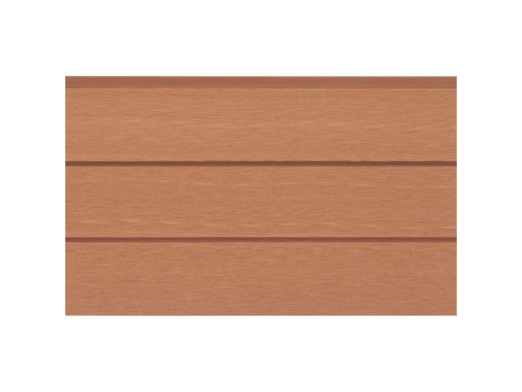 Panneaux de clôture de remplacement 9 pcs WPC 170 cm Marron FR164404