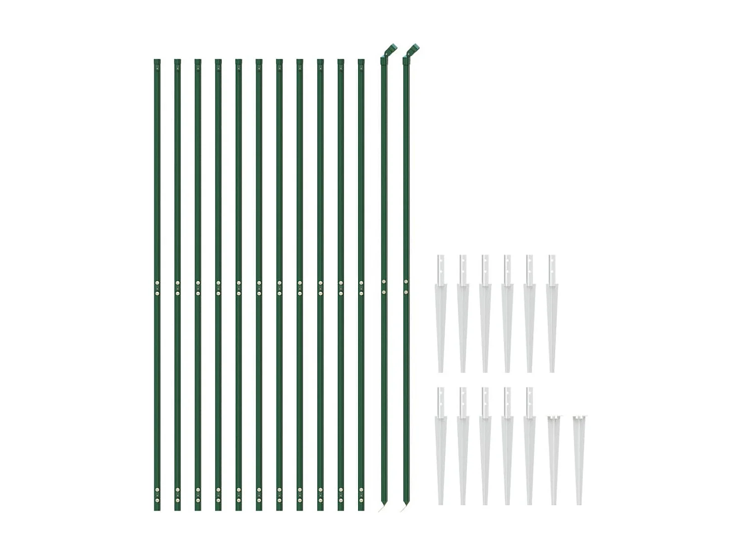 Draadgaashek met grondankers 2,2x25 m groen BE629112