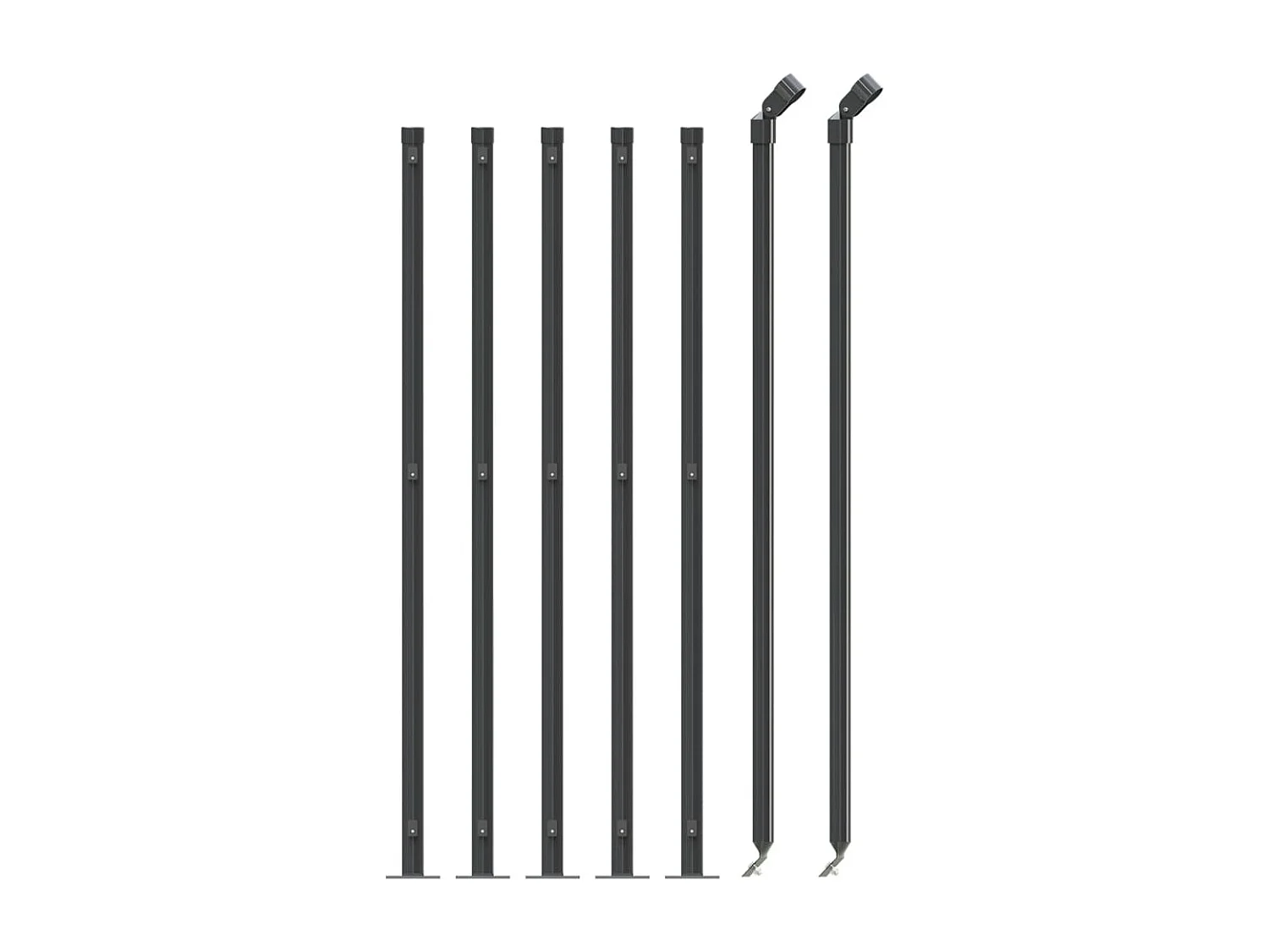 Cerca de arame com flange 1,1x10 m antracite PT273684