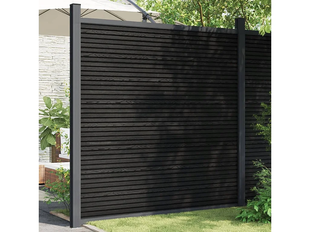 Schuttingpaneel 173x186 cm HKC grijs BE943611