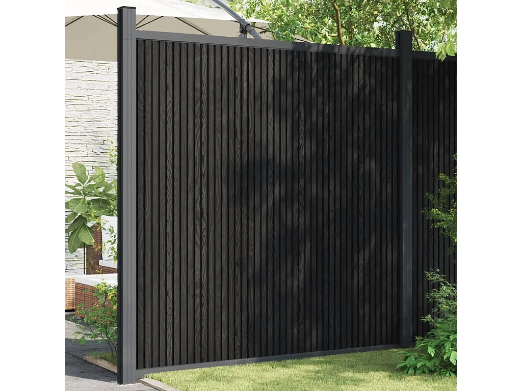 Schuttingpaneel 173x186 cm HKC grijs BE943611