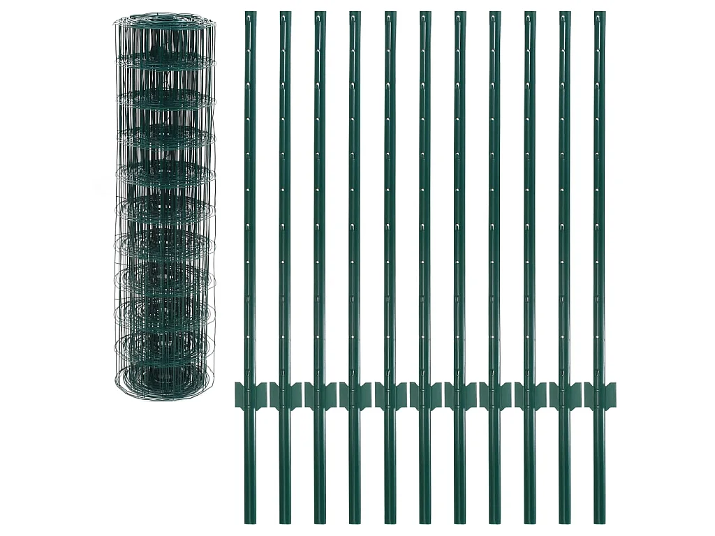 Euro Valla de acero verde 20x1 m ES622284