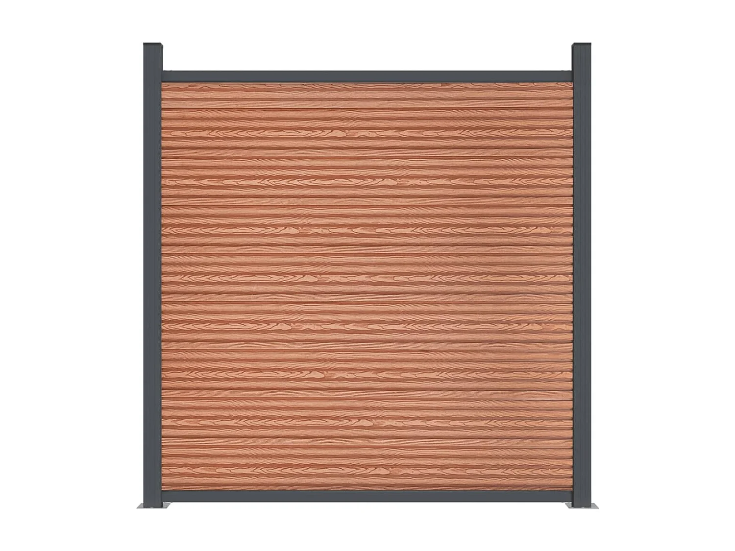 Panneau de clôture marron 173x186 cm WPC FR986748