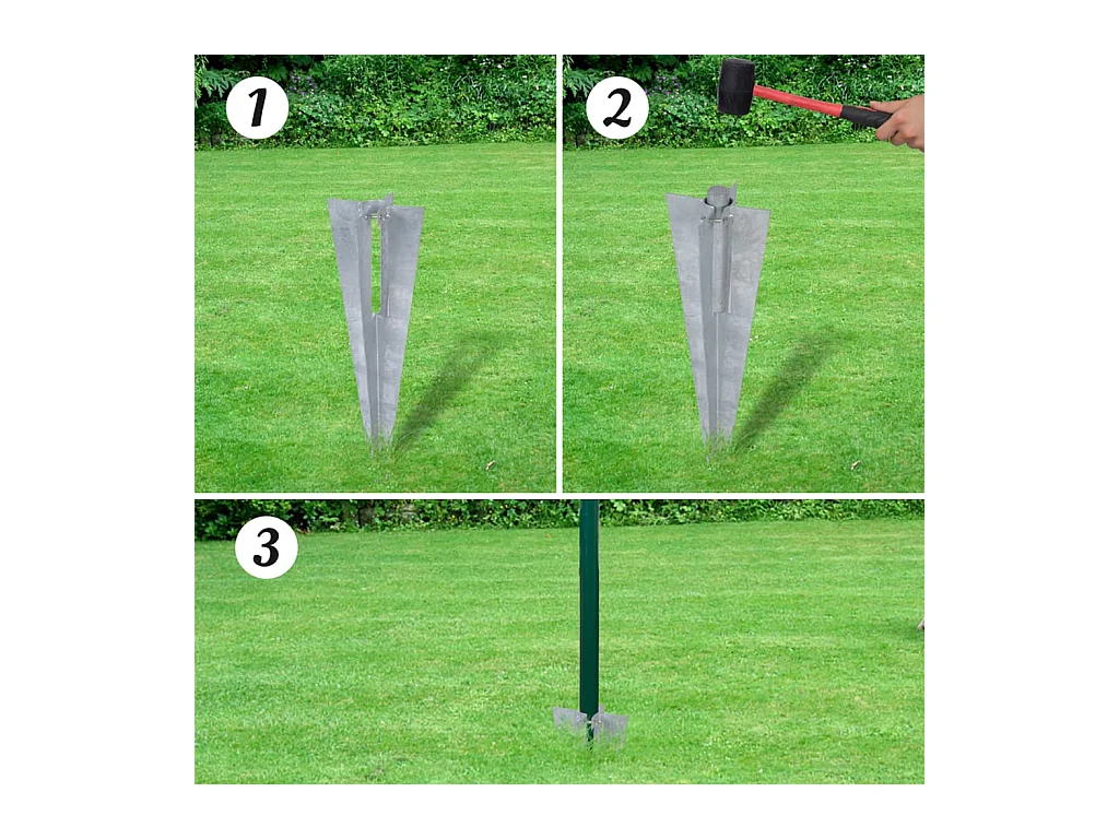 Clôture euro Acier 10x1,0 m Vert FR764317