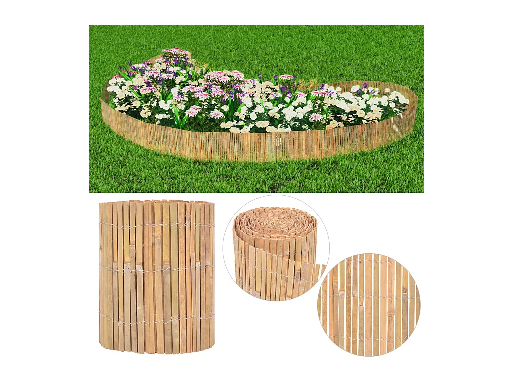 Scherm 1000x30 cm bamboe BE839815