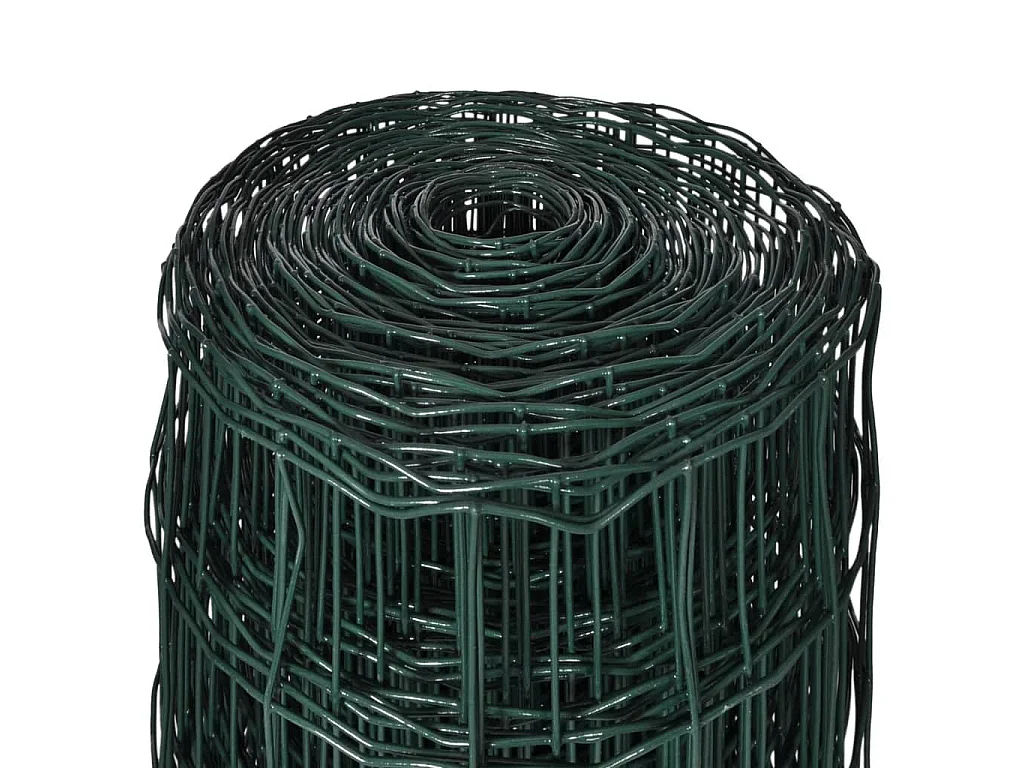 Set de euro valla acero verde 10x1,2 m ES835016