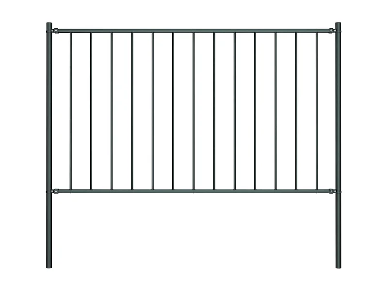 Panneau clôture poteau Acier enduit poudre 1,7x1,25m Anthracite FR561682