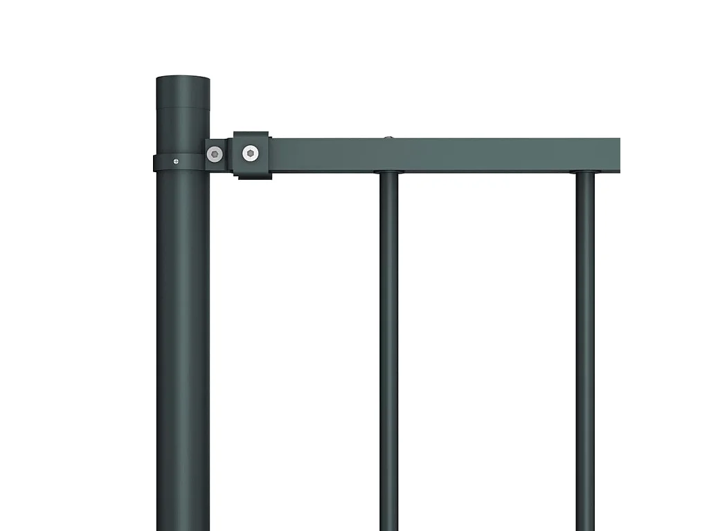 Panneau clôture poteau Acier enduit poudre 1,7x1,25m Anthracite FR561682