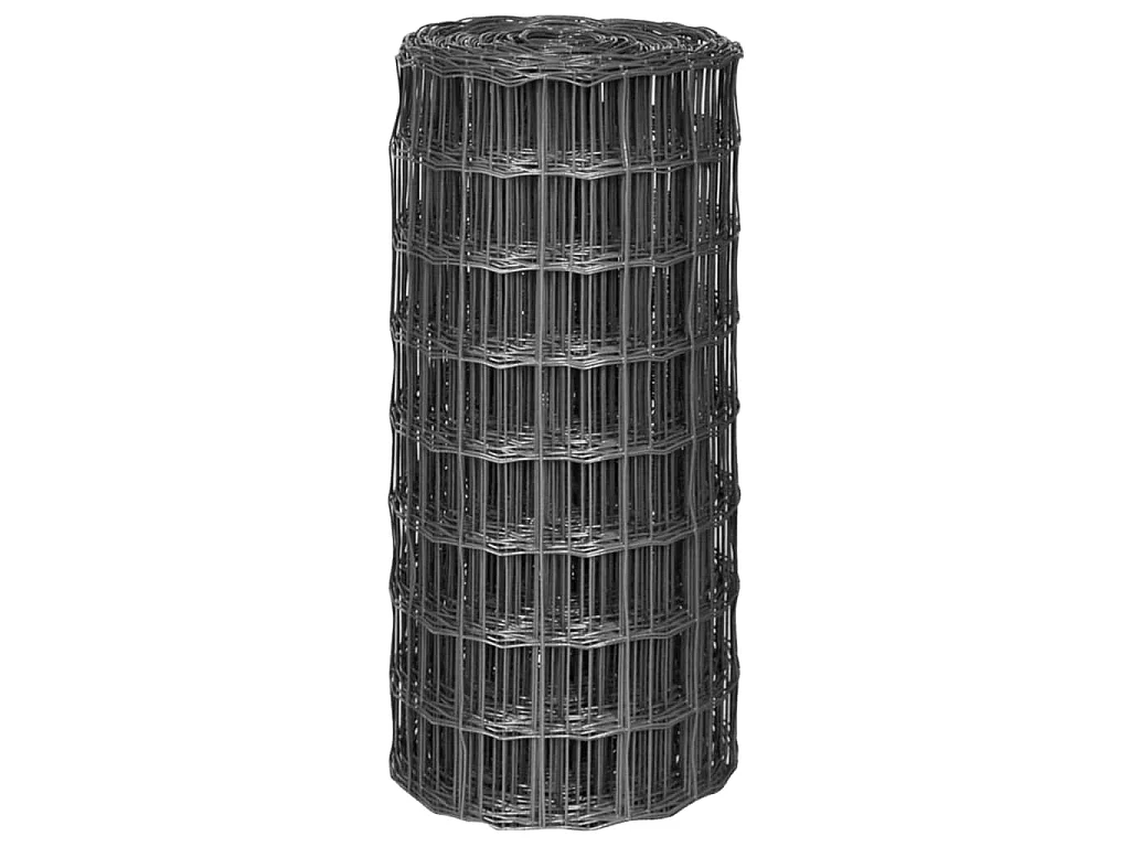 Euro Valla de acero gris 25x0,8 m ES456011