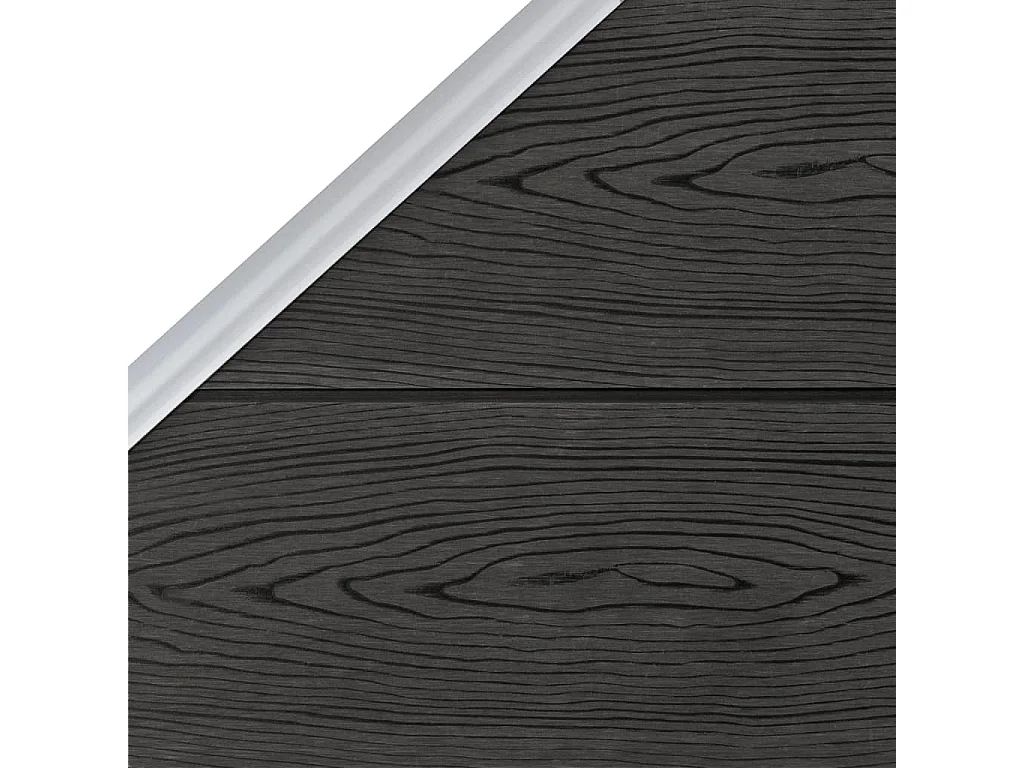 Painel de vedação 95x(105-180) cm WPC cinzento PT141612