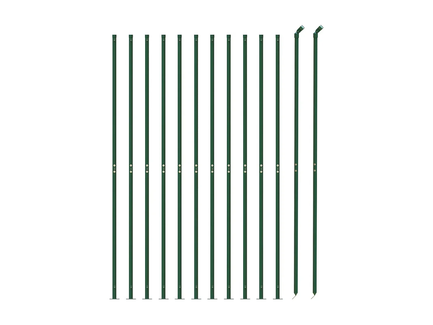 Gaashek met flens 1,6x25 m groen BE221786