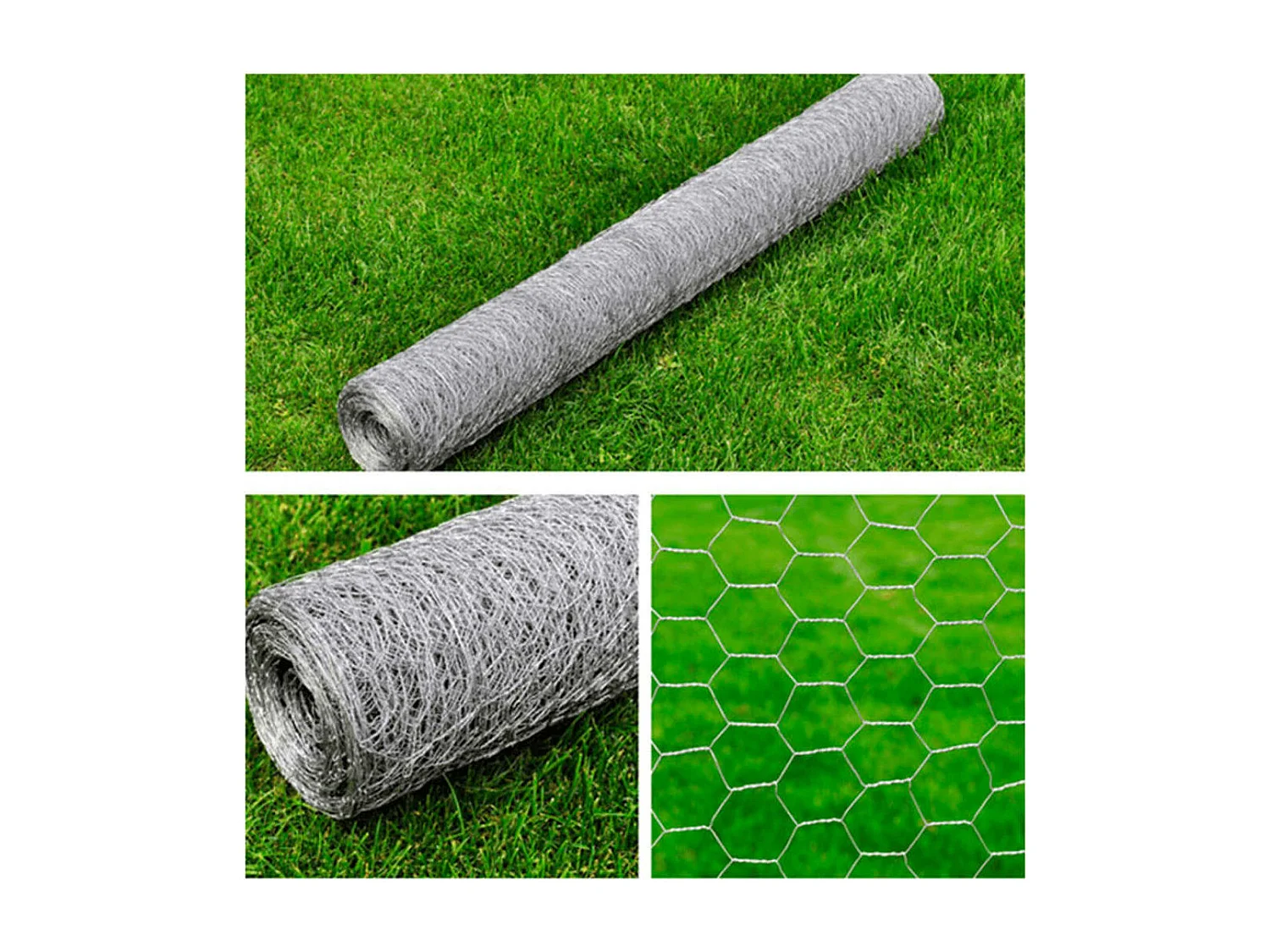 Clôture en treillis Acier galvanisé Hexagonal 1x25 m Argenté FR143547