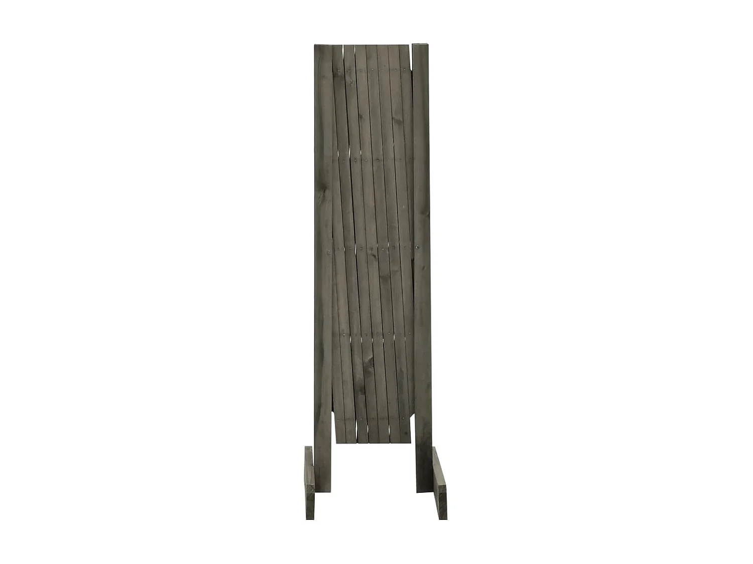 Valla de jardín enrejado madera maciza de abeto gris 150x80 cm ES699122