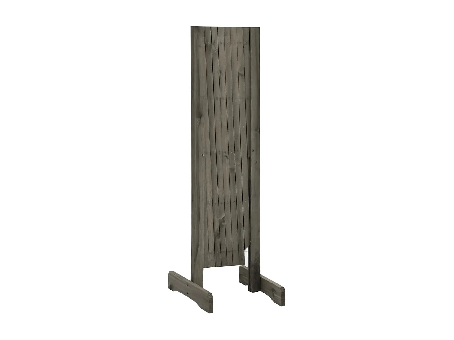 Valla de jardín enrejado madera maciza de abeto gris 150x80 cm ES699122
