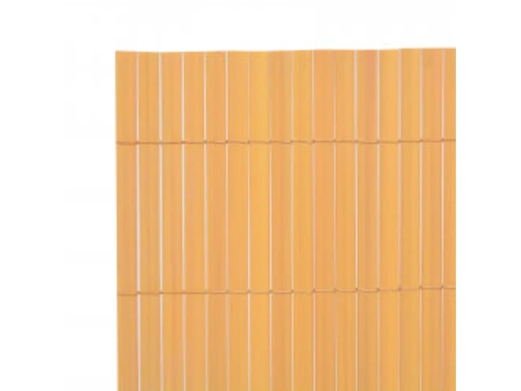 Tuinafscheiding dubbelzijdig 90x400 cm geel BE270151