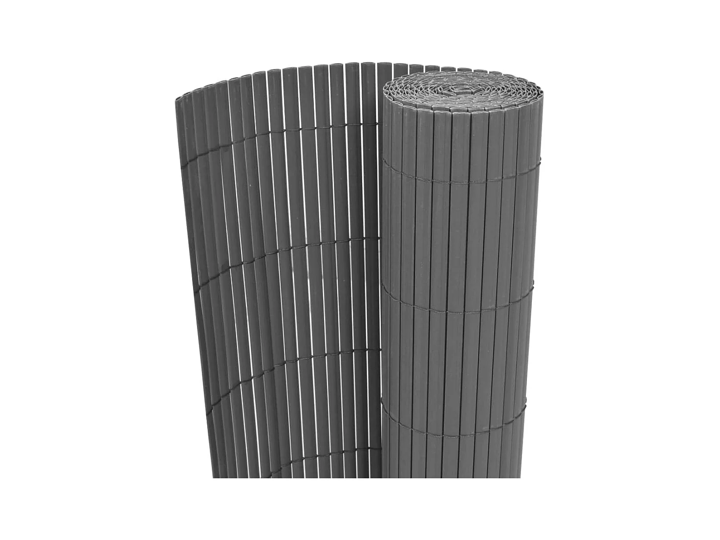 Clôture de jardin Double face PVC 90 x 500 cm Gris FR312086