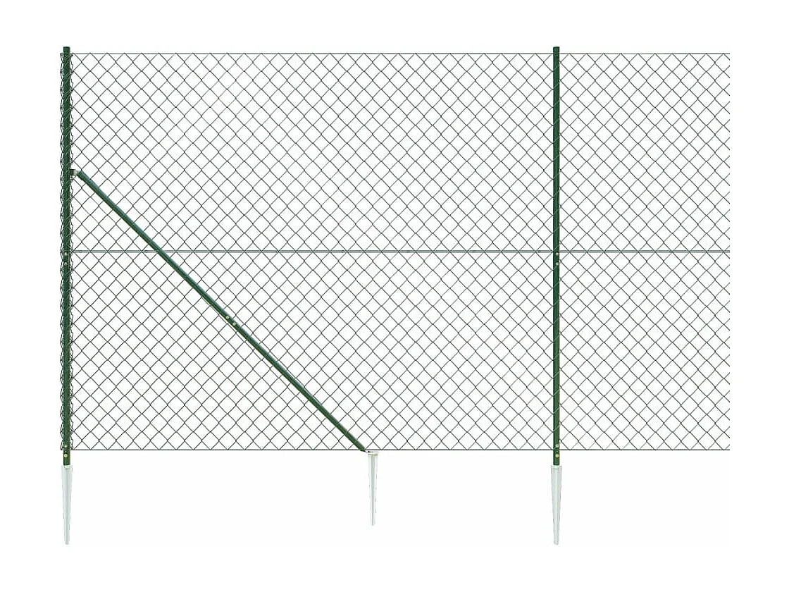 Gaashek met grondankers 1,6x10 m groen BE363171