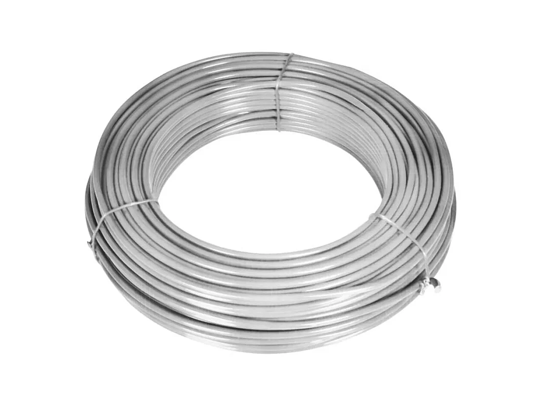 Clôture à mailles avec poteaux Acier galvanisé 15x1 m Argenté FR464438
