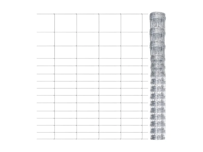 Clôture de jardin Acier galvanisé Argenté 50x1,6 m FR523635