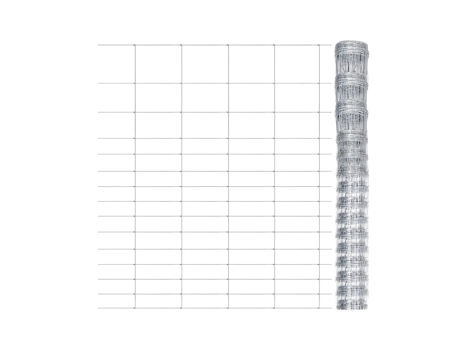 Clôture de jardin Acier galvanisé Argenté 50x1,6 m FR523635