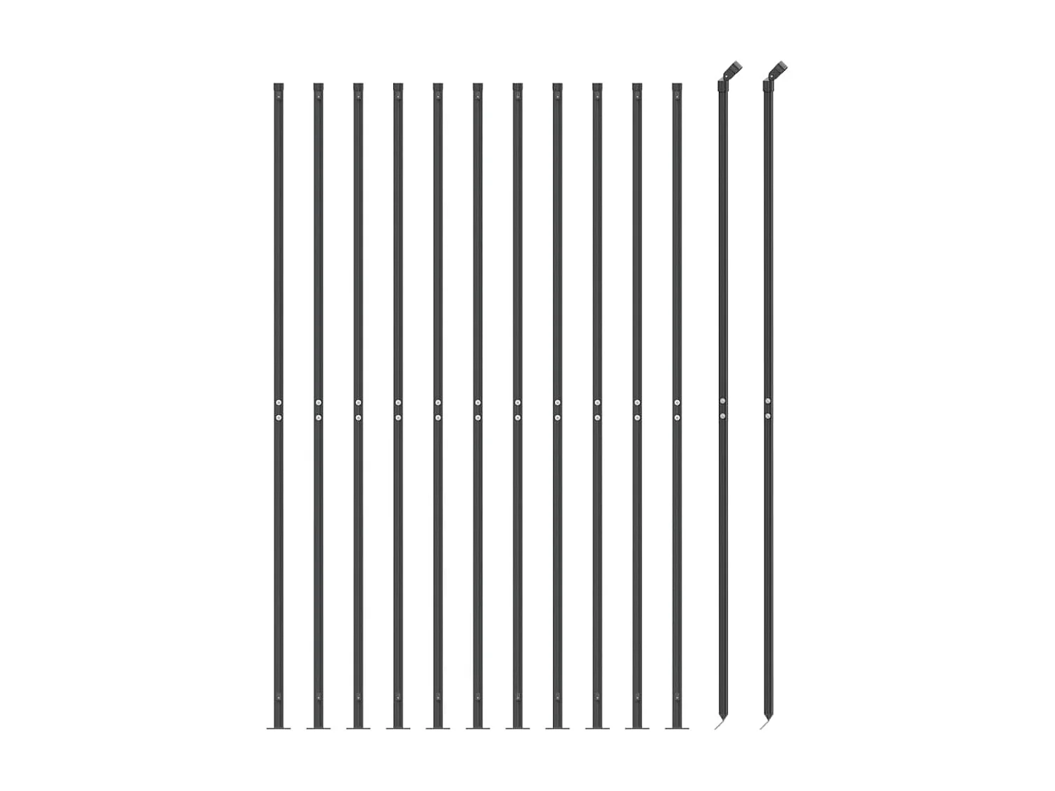 Cerca de alambre con brida gris antracita 1,4x25 m ES670065