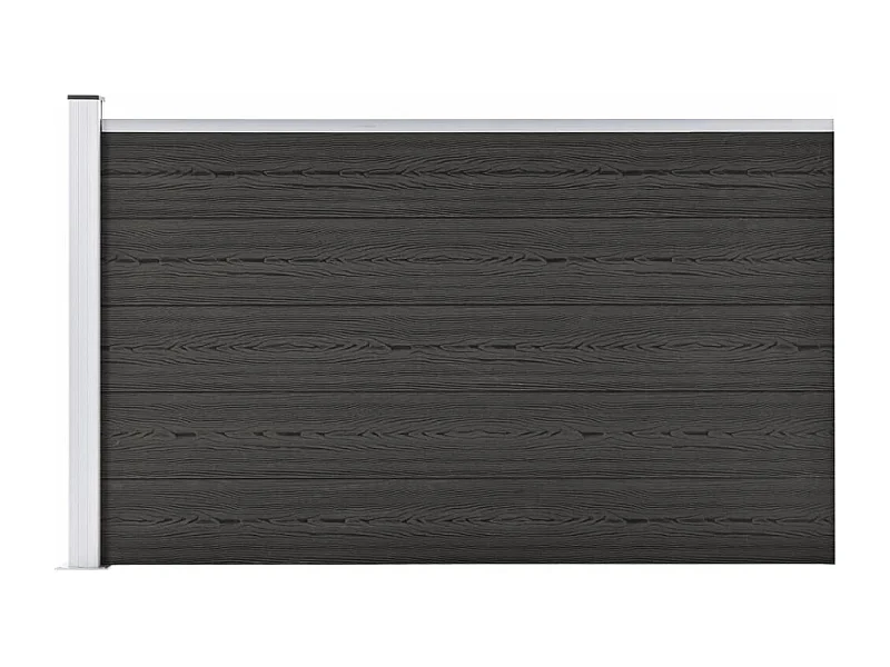 Clôture de jardin WPC 175x105 cm Gris FR271581