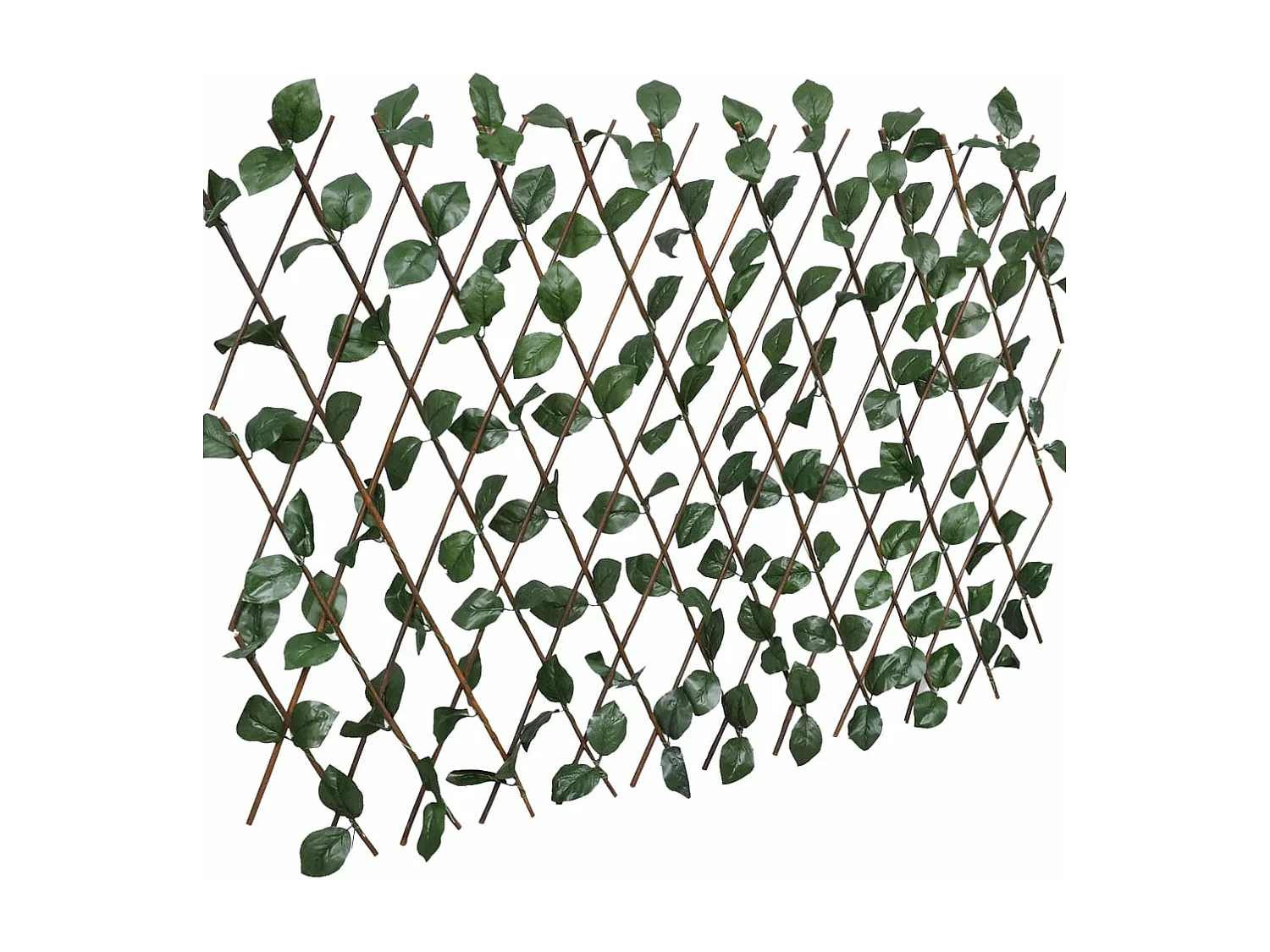 Clôtures à treillis de saule 5pcs feuille artificielle 180x30cm FR370730