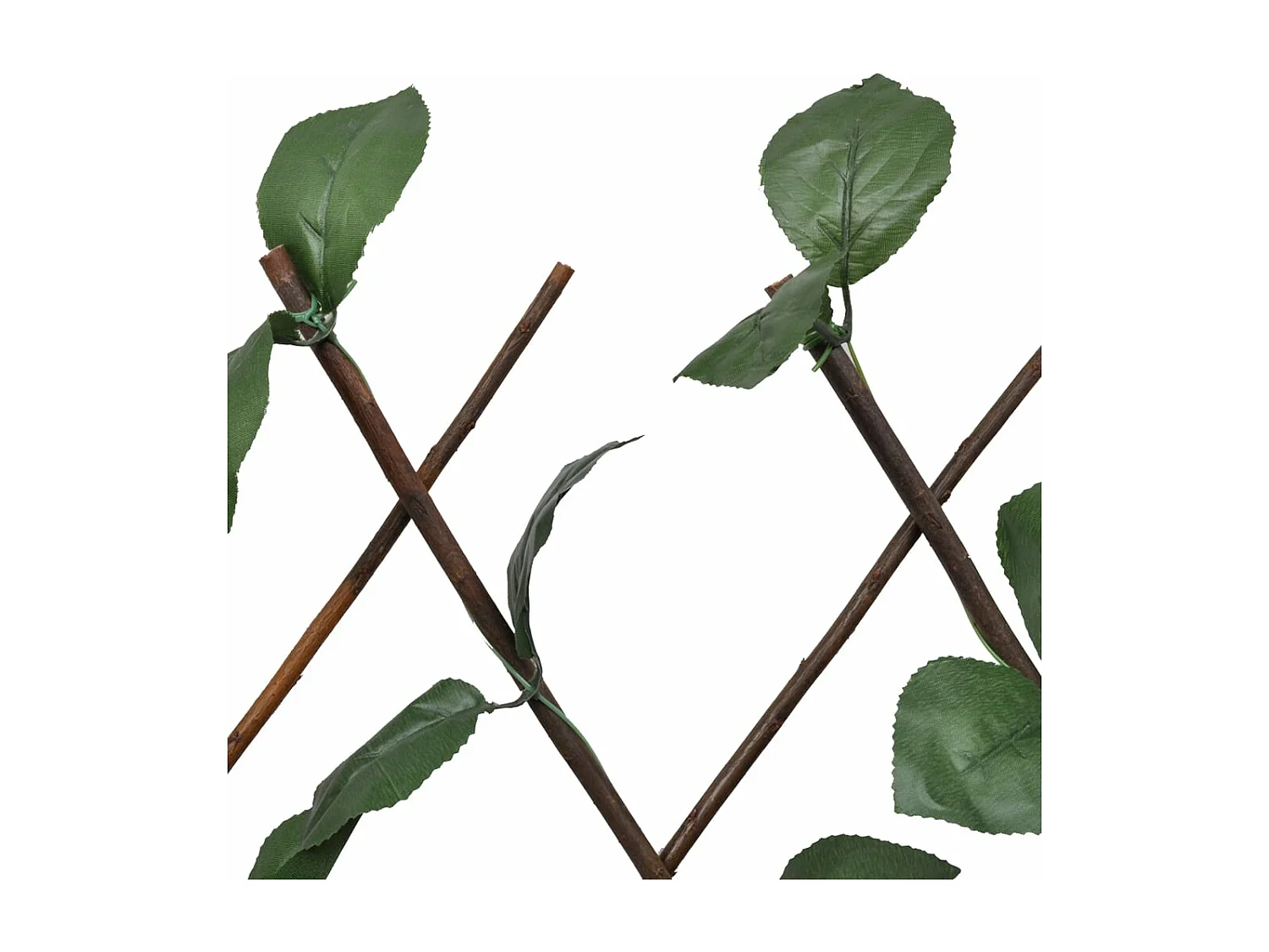 Clôtures à treillis de saule 5pcs feuille artificielle 180x30cm FR370730