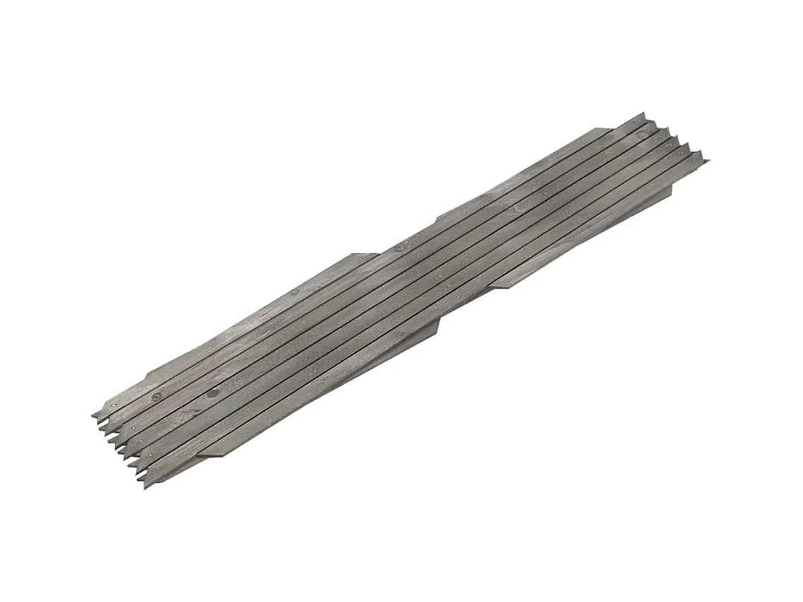 Clôture à treillis 5 pcs Gris Bois de sapin massif 180x60 cm FR438069
